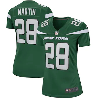 womens nike curtis martin gotham green new york jets game r